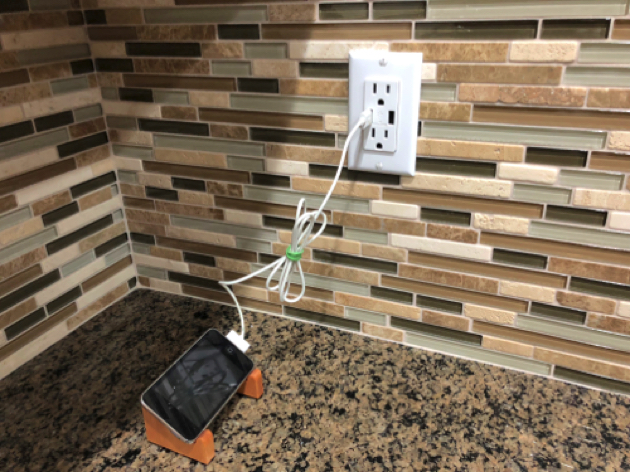 Custom Backsplash with USB-A Outlets